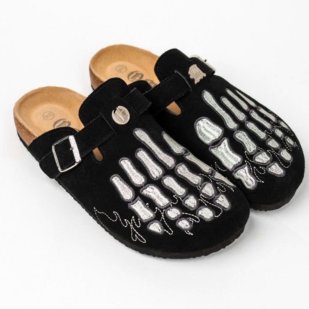 🖤🤍 OCTAVIOUS MARKS CLOGS CHAT NOIR BLACK WHITE 🖤🤍
